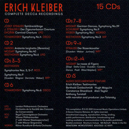Erich Kleiber: Complete Decca Recordings cover art