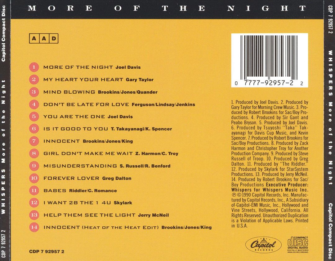 More of the Night cover art