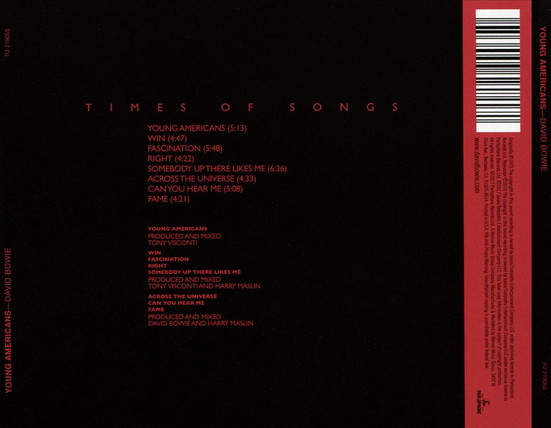 Young Americans cover art
