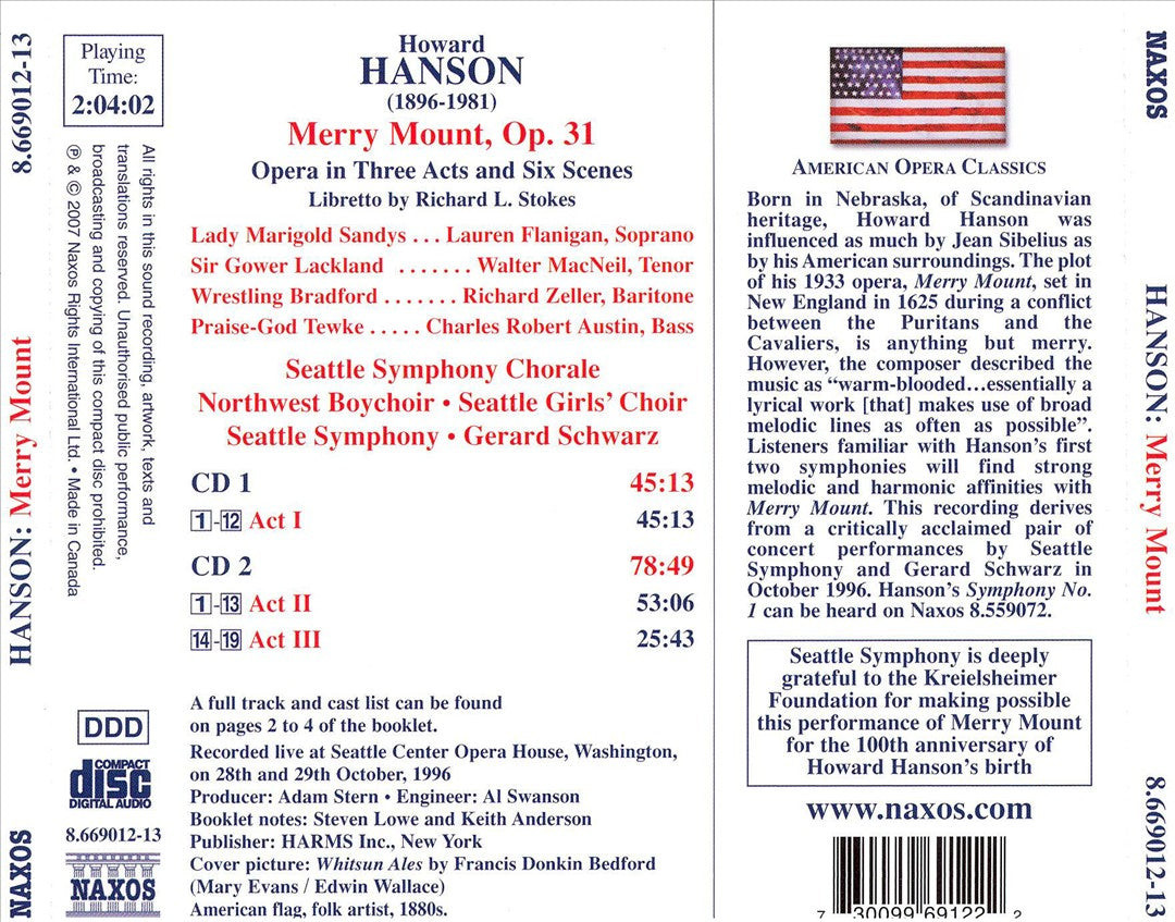 Howard Hanson: Merry Mount cover art