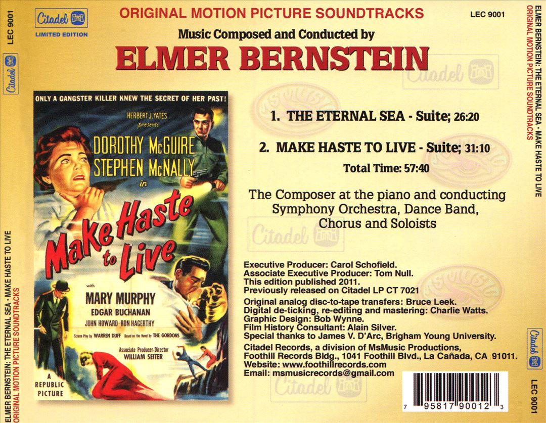 Eternal Sea/Make Haste to Live [Original Soundtrack] cover art