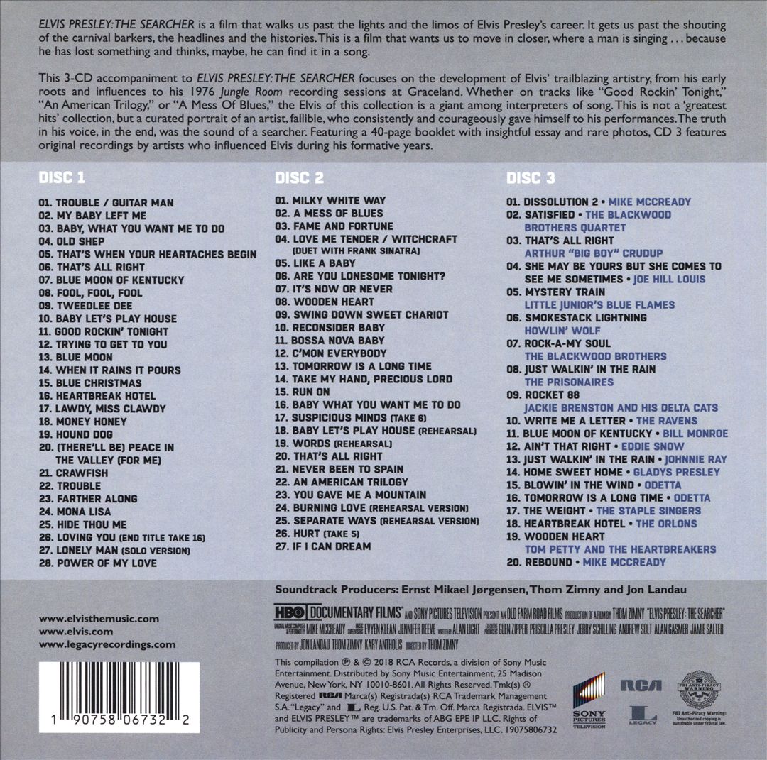 Elvis Presley: The Searcher [Original Soundtrack] [Deluxe] cover art