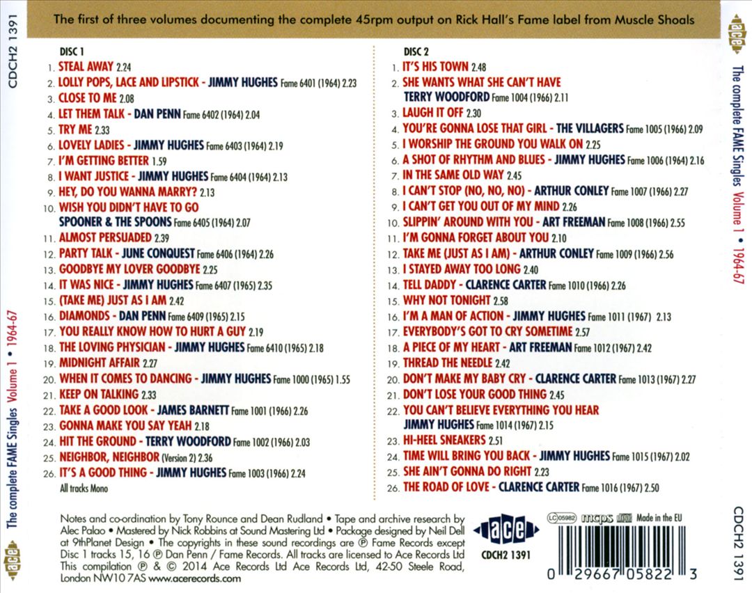 Complete FAME Singles, Vol. 1: 1964-67 cover art