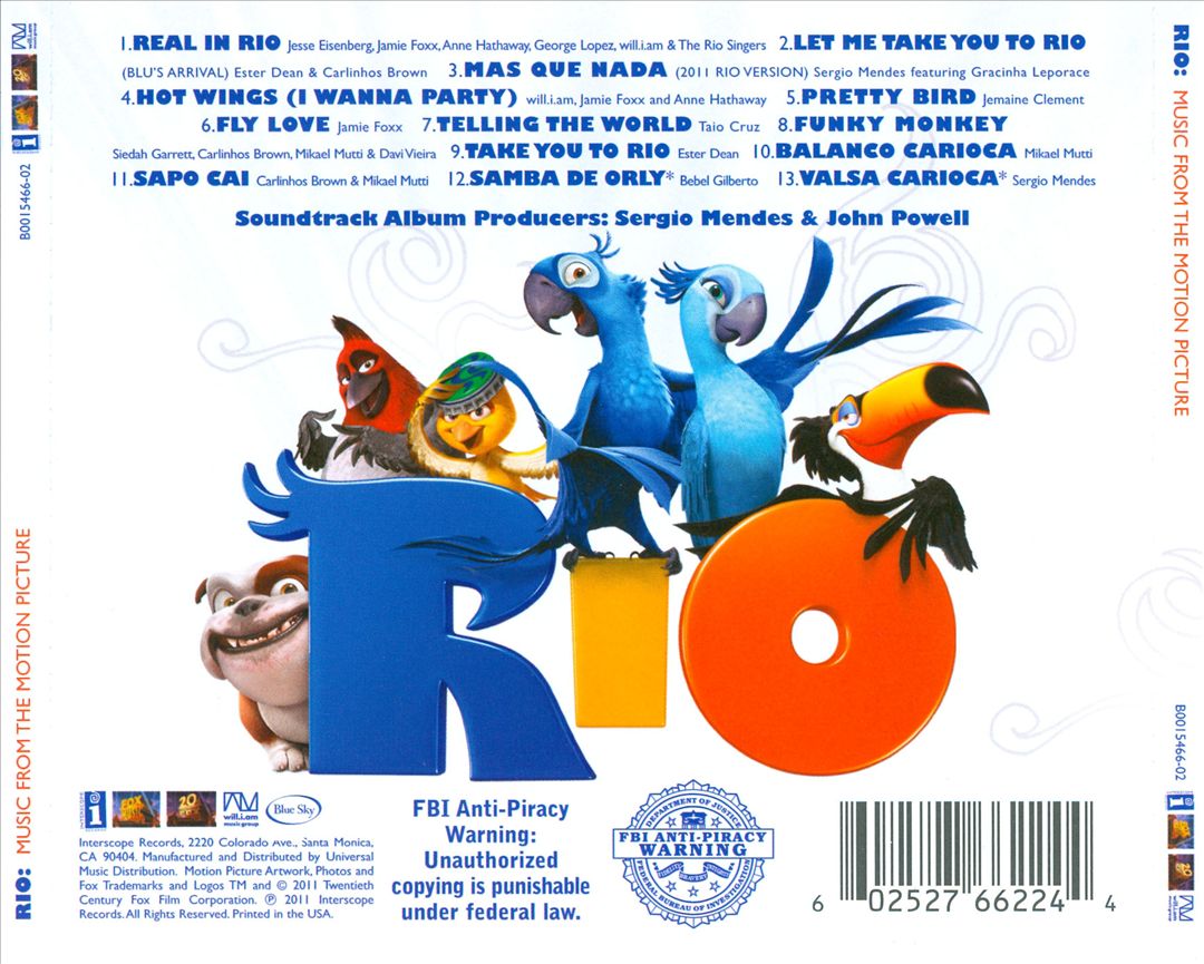 Rio [Music From the Motion Picture] cover art