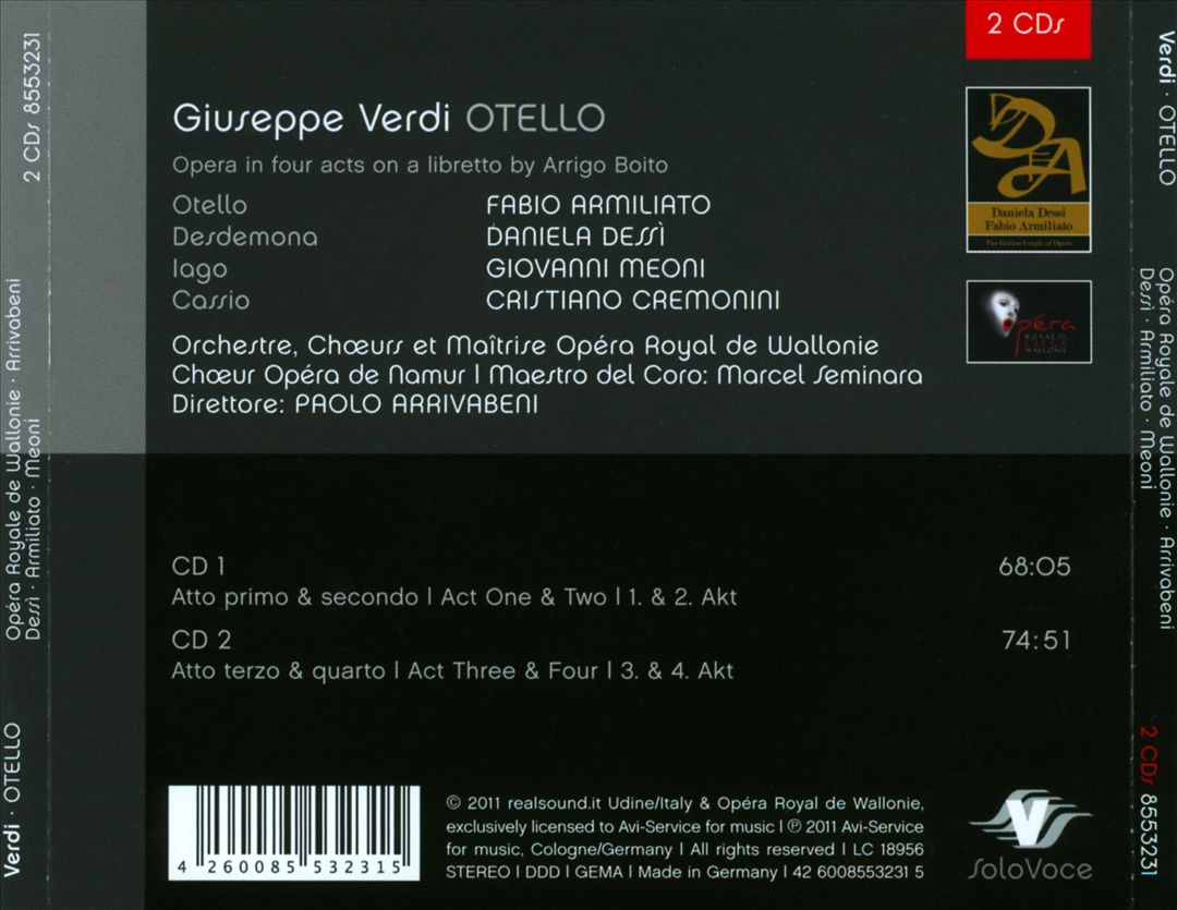Giuseppe Verdi: Otello cover art