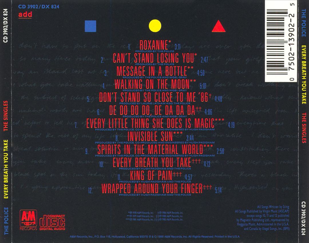 Every Breath You Take: The Singles cover art