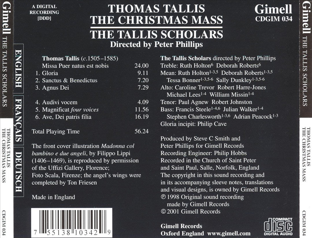 Tallis Christmas Mass cover art