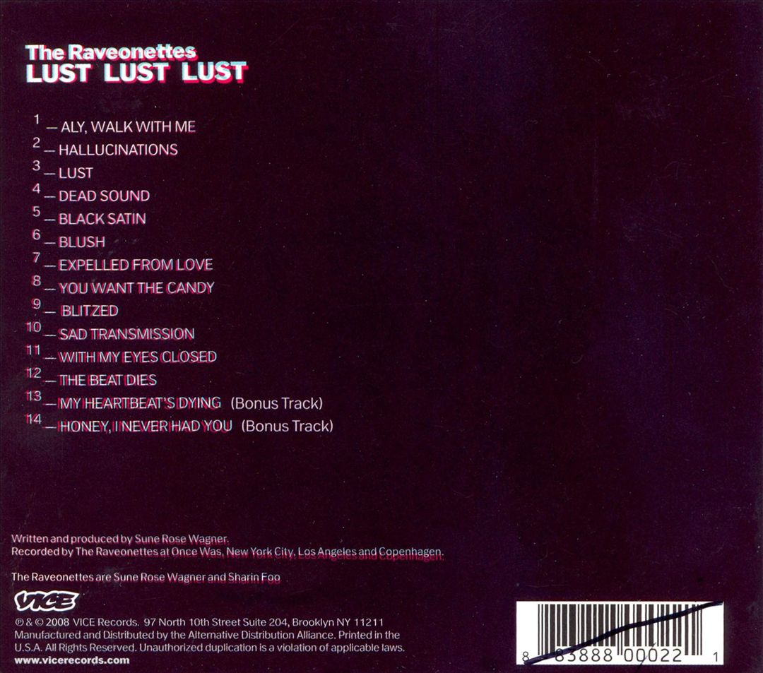 Lust Lust Lust [US Bonus Tracks] cover art