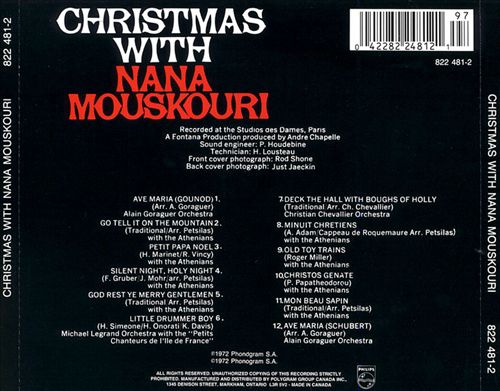 Christmas with Nana Mouskouri cover art