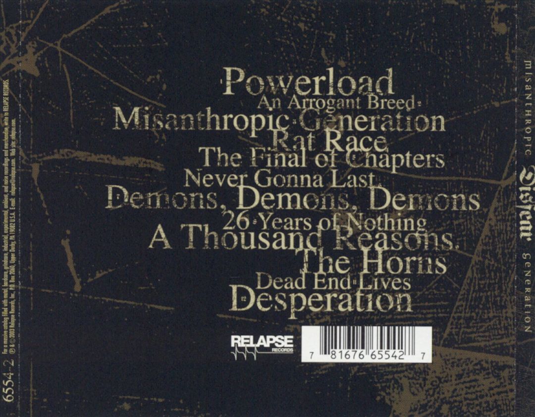 Misanthropic Generation cover art
