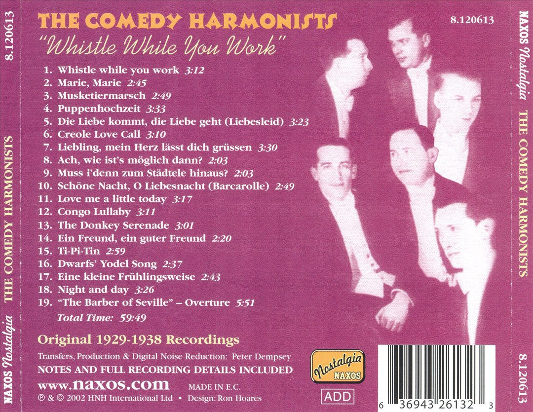 Whistle While You Work: Original 1929-1938 Recordings cover art