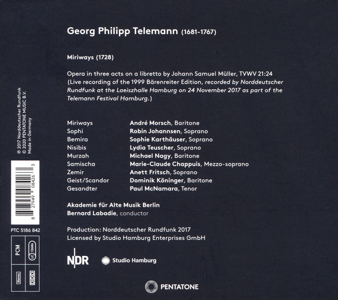 Telemann: Miriways cover art
