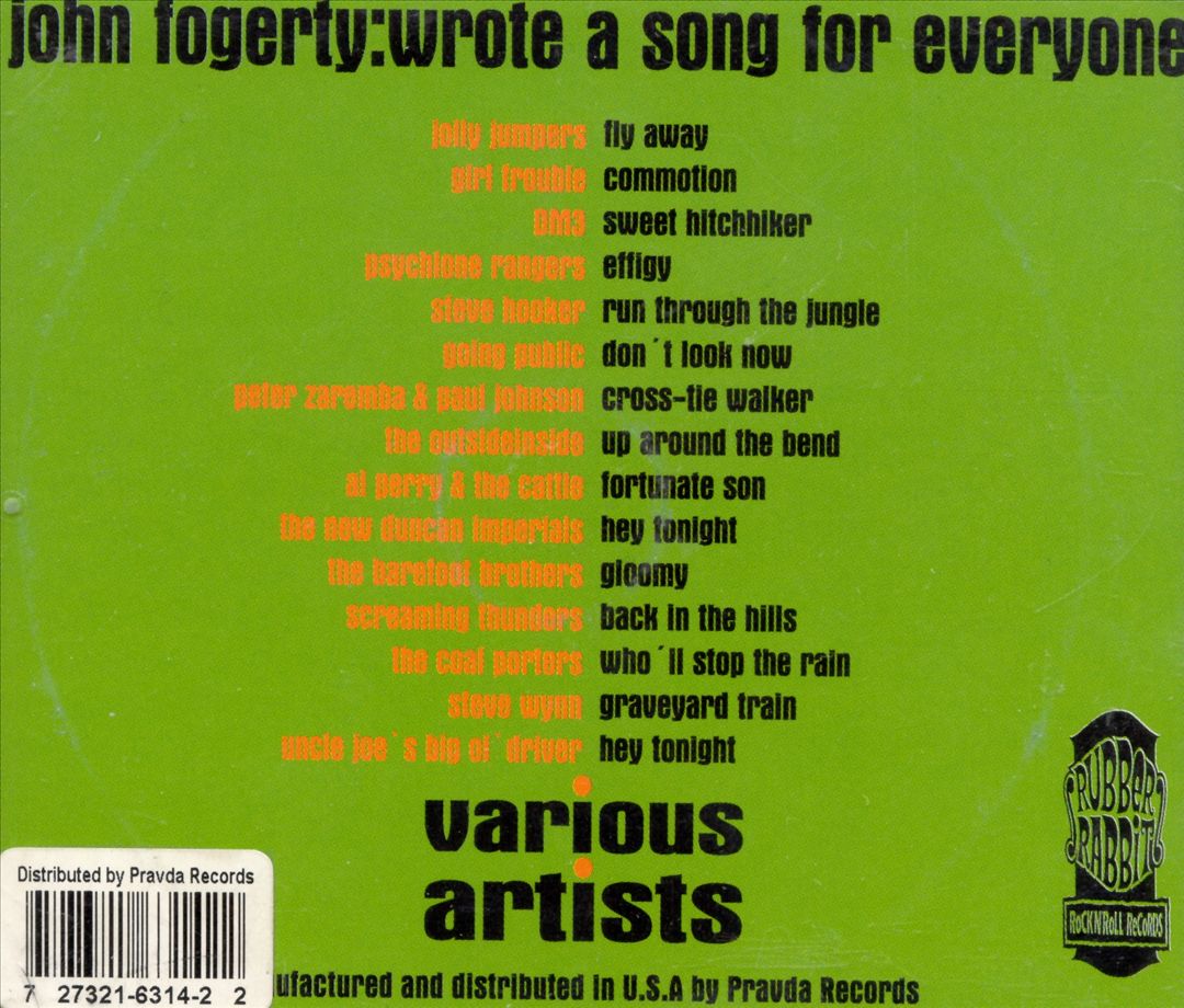 John Fogerty: Wrote a Song for Everyone cover art