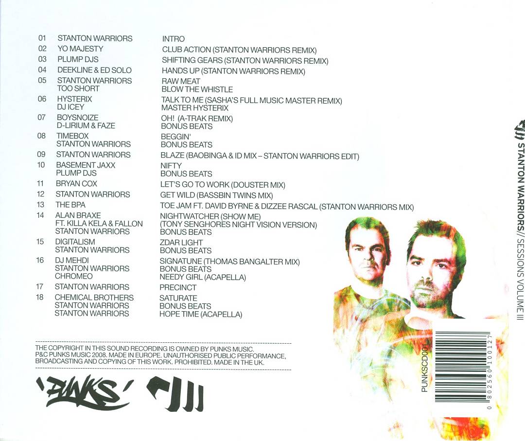 Stanton Sessions, Vol. 3 cover art