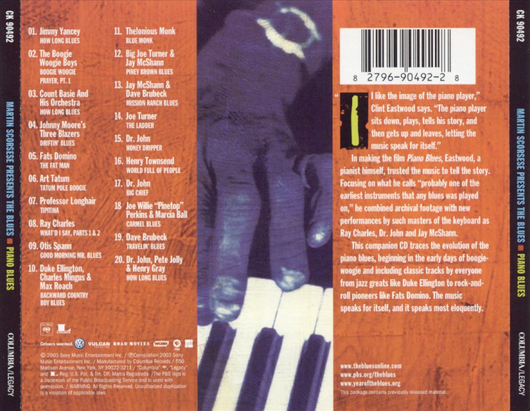 Martin Scorsese Presents the Blues: Piano Blues cover art