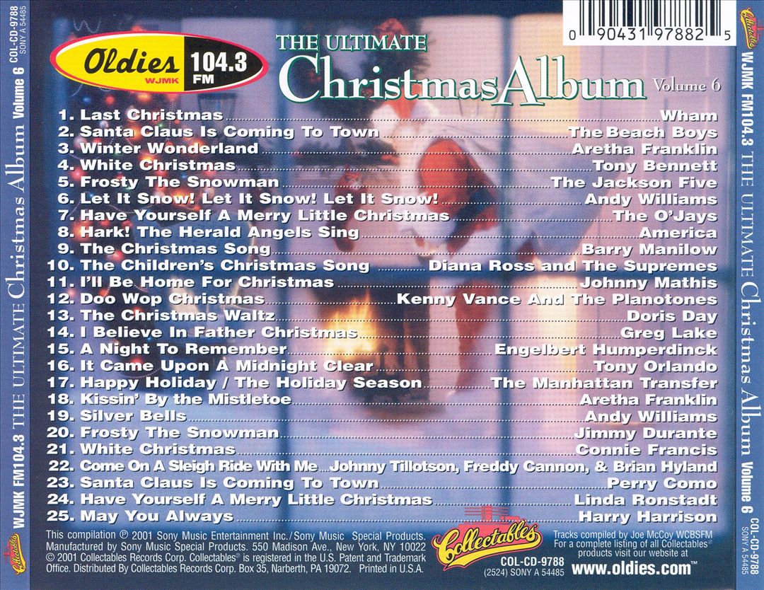 Ultimate Christmas Album Vol. 6: WJMK FM104.3 cover art