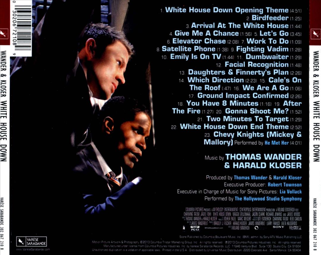 White House Down [Original Motion Picture Soundtrack] cover art