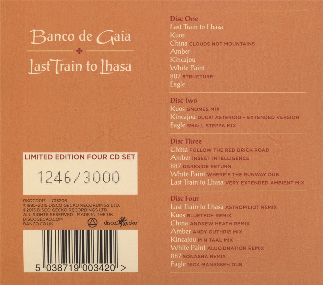 Last Train to Lhasa [20th Anniversary Edition] [4 CD] cover art