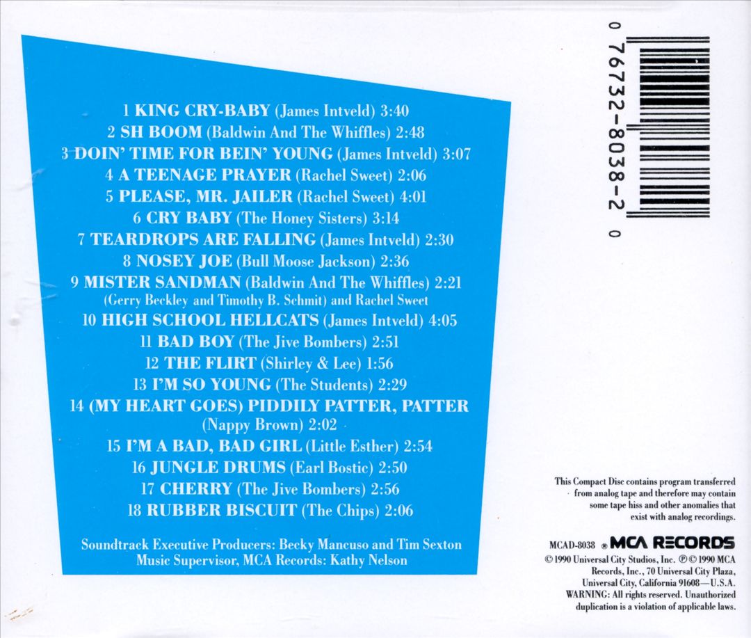 Cry-Baby [Original Soundtrack] cover art