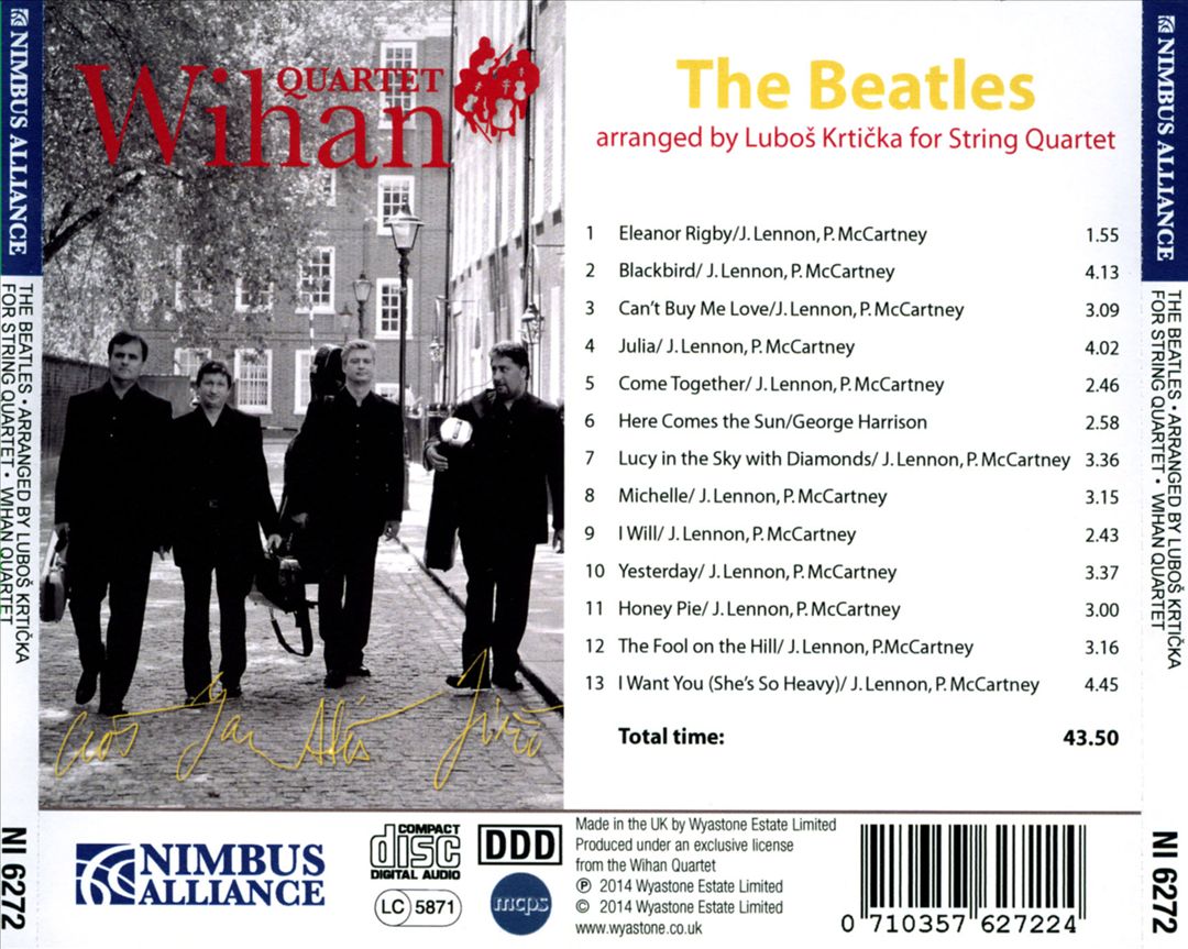 Beatles Arranged for String Quartet  cover art