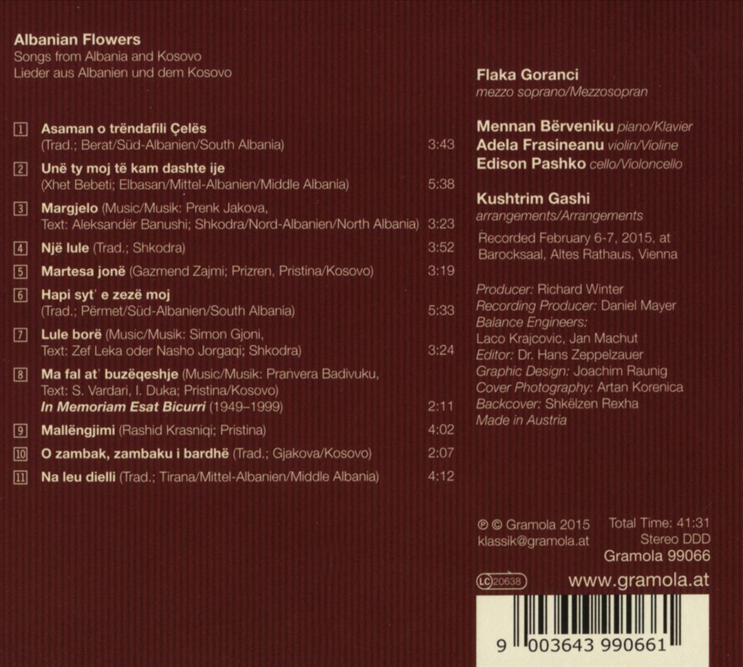 Albanian Flowers: Songs from Albania and Kosovo cover art