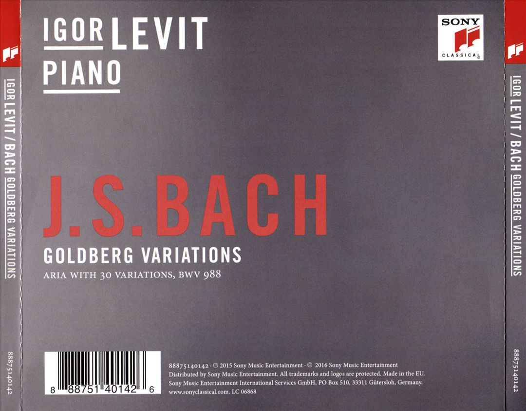 Bach: Goldberg Variations cover art