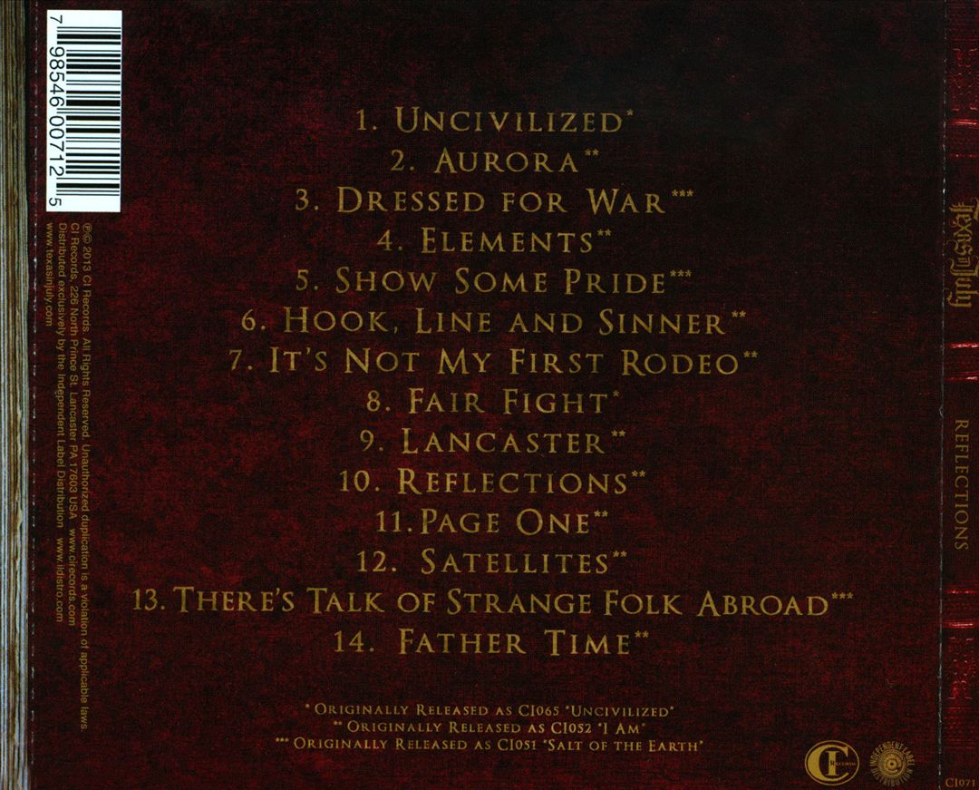Reflections cover art