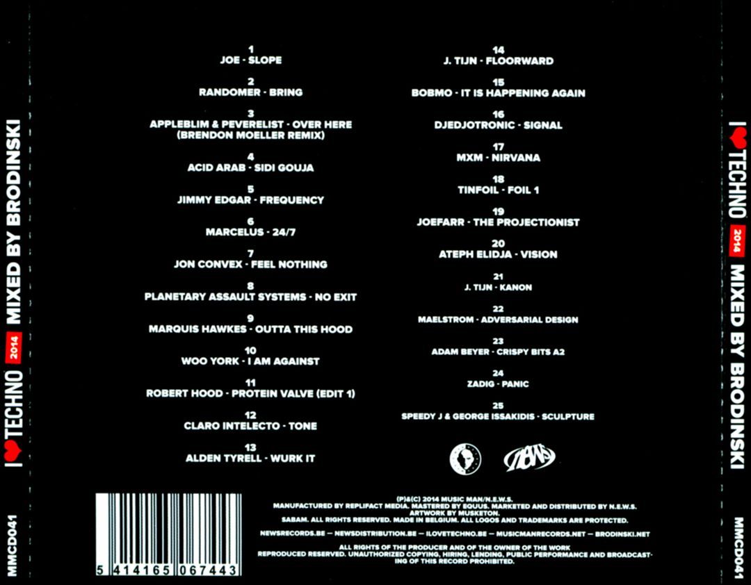 I Love Techno 2014 cover art
