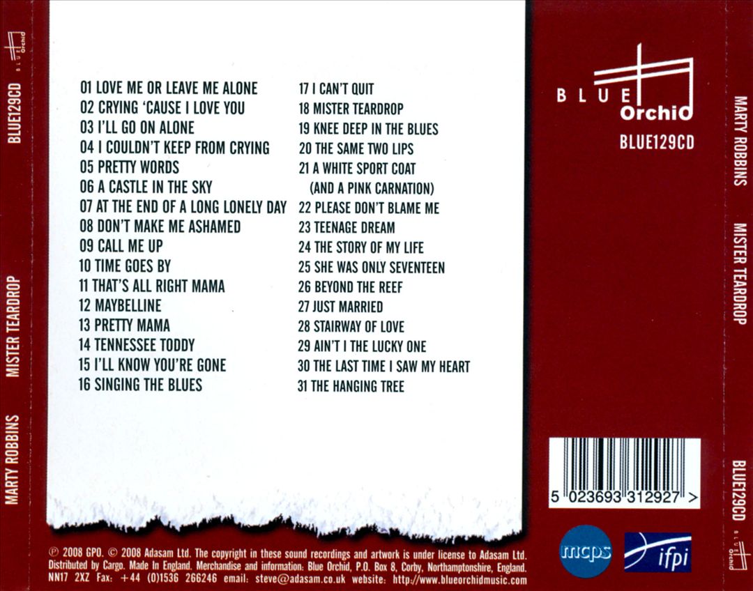 Mister Teardrop cover art