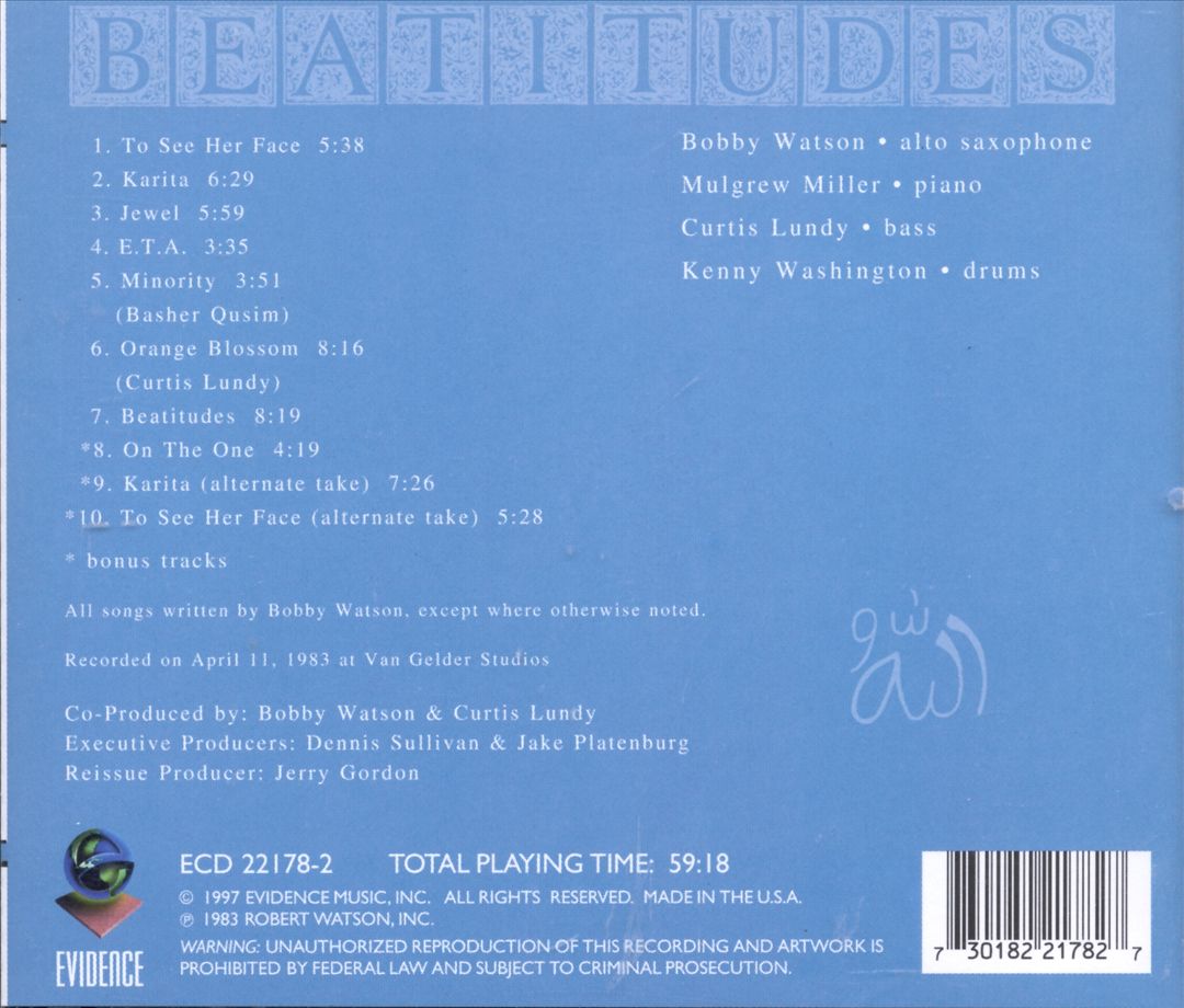 Beatitudes cover art