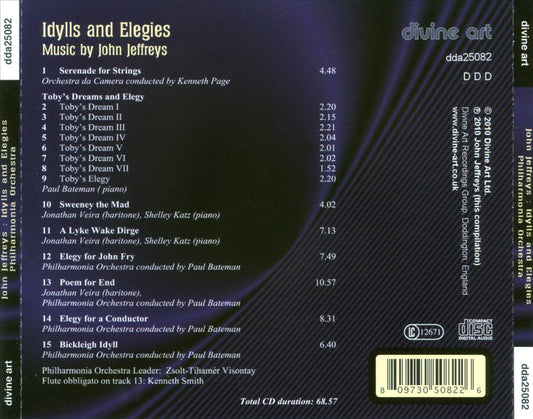 Idylls and Elegies: Music by John Jeffreys cover art