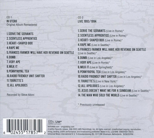 In Utero [30th Anniversary Edition] cover art