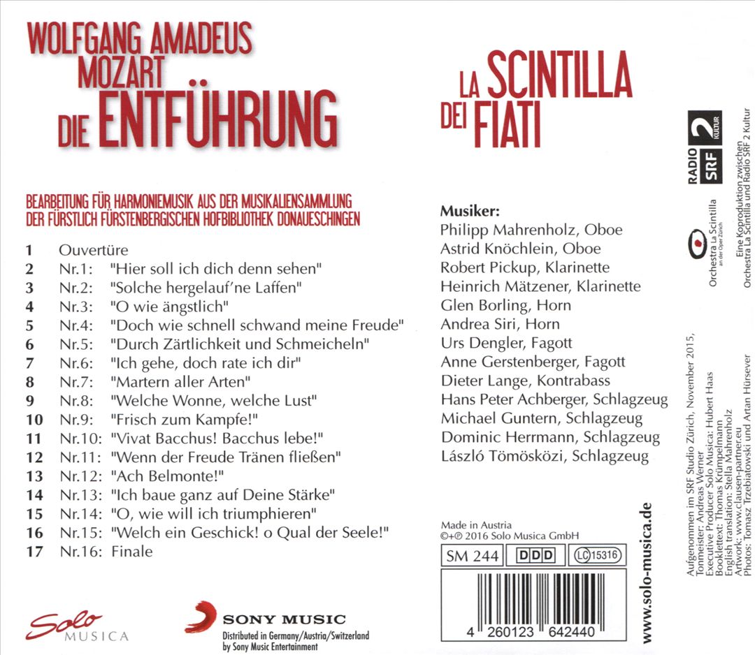 Mozart: Die Entführung cover art
