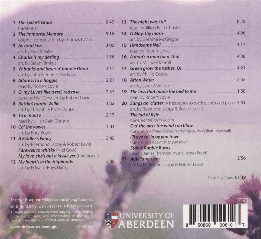 Immortal Memory: A Burns Night Celebration cover art