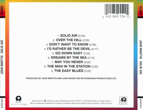 Solid Air [UK Bonus Track] cover art