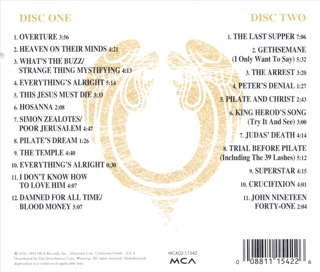 Jesus Christ Superstar [MCA Original Cast Recording] cover art