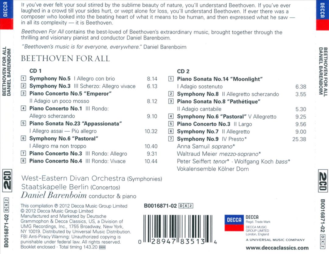 Beethoven for All: Music of Power, Passion and Beauty cover art