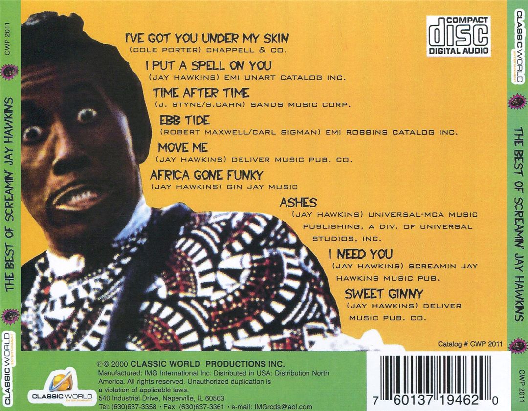 Best Of Screamin' Jay Hawkins cover art
