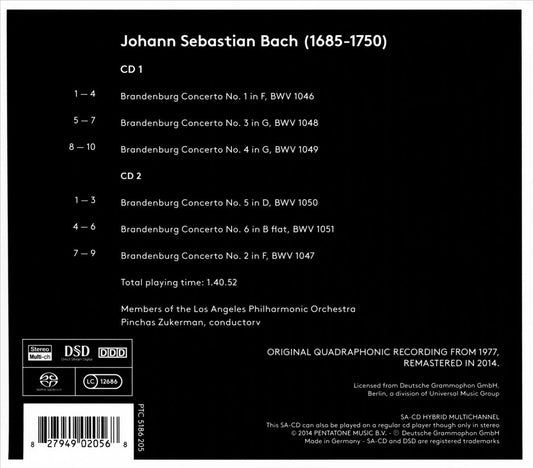 Bach: Brandenburg Concertos Nos. 1-6 cover art