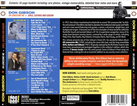 Oh Lonesome Me/Girls, Guitars, and Gibson [Bonus Tracks] cover art