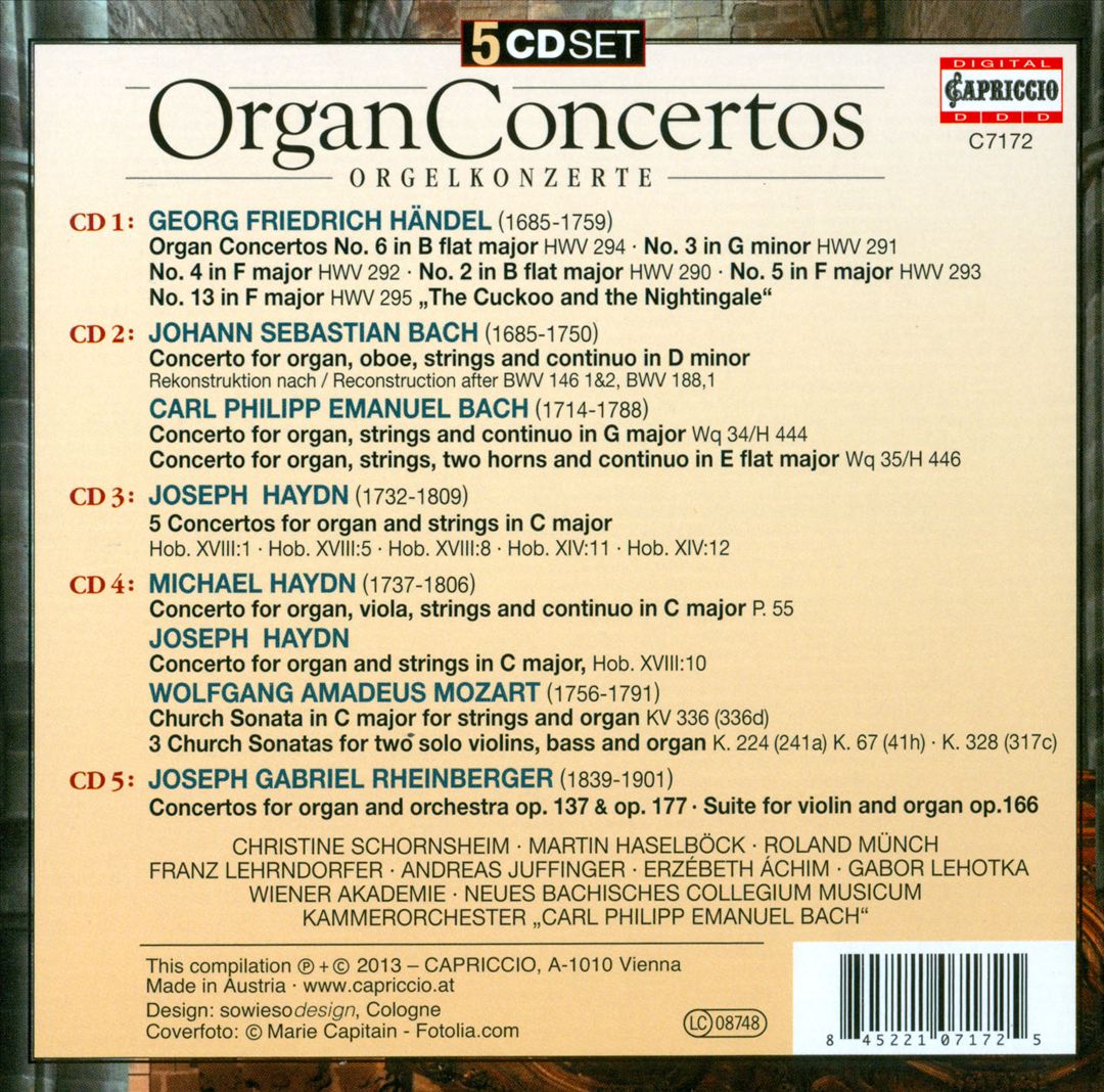 Organ Concertos cover art