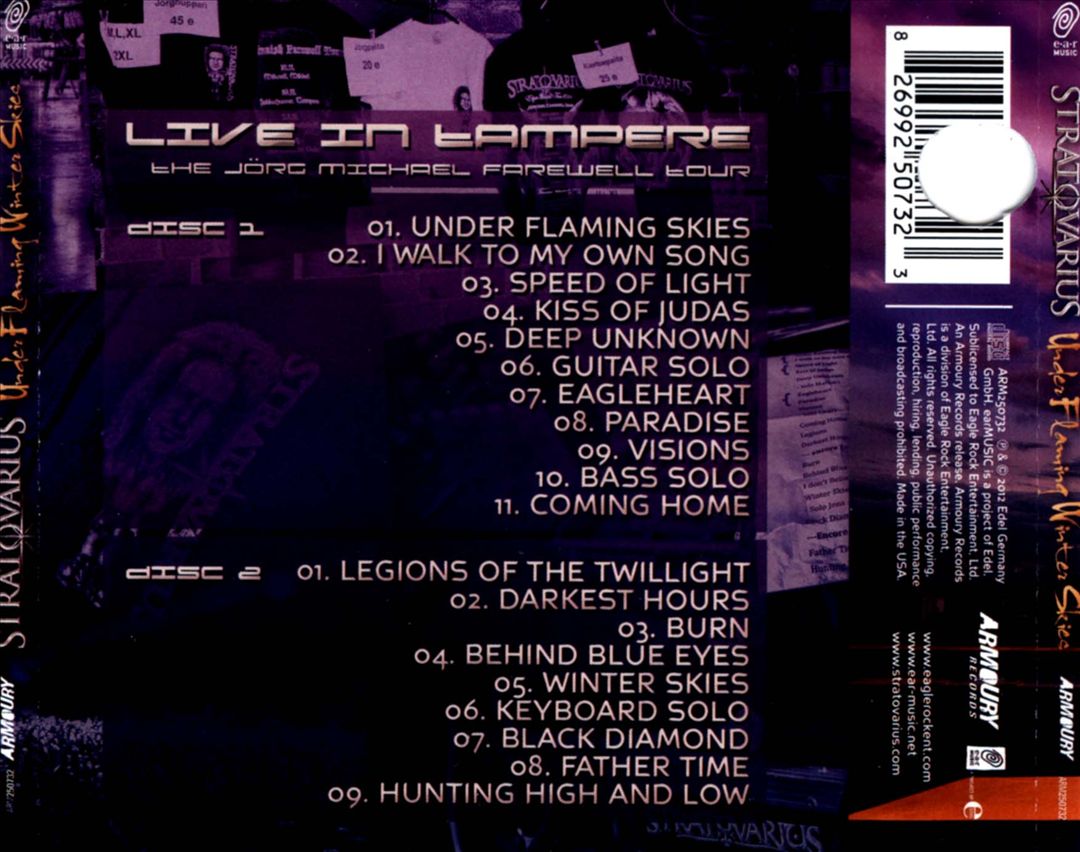 Under Flaming Winter Skies: Live in Tampere cover art