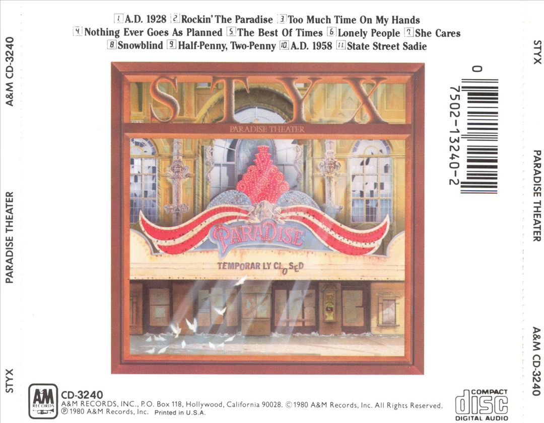 Paradise Theater cover art