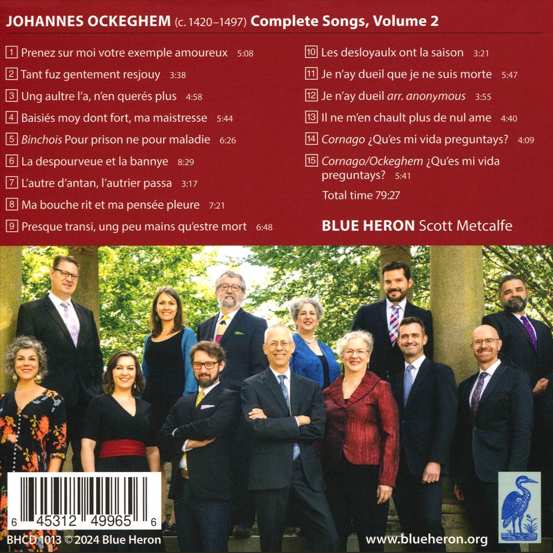 Johannes Ockeghem: Complete Songs, Vol. 2 cover art