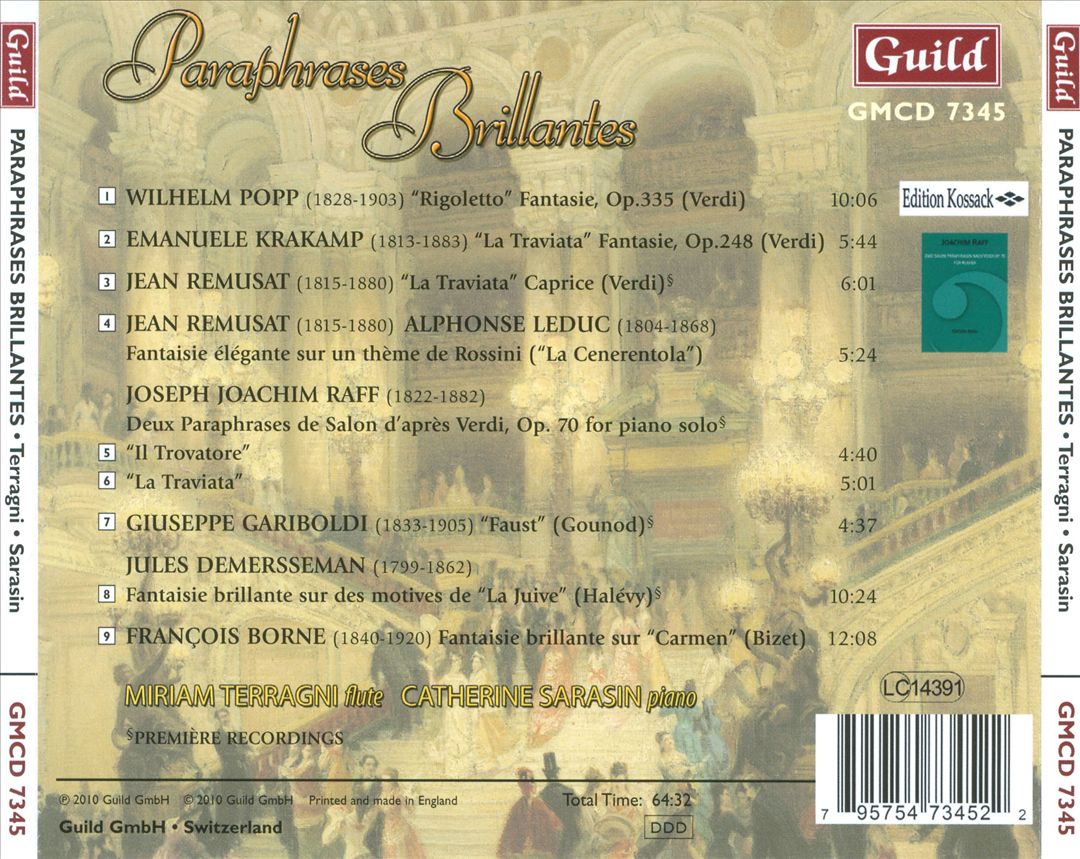 Paraphrases Brillantes cover art
