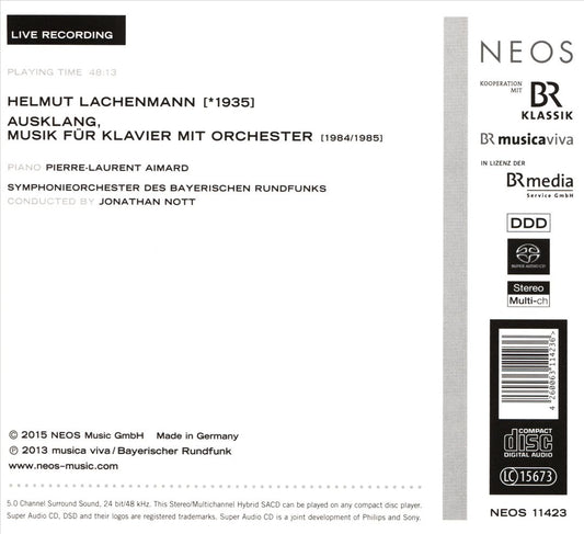 Helmut Lachenmann: Ausklang, Musik für Klavier mit Orchester cover art