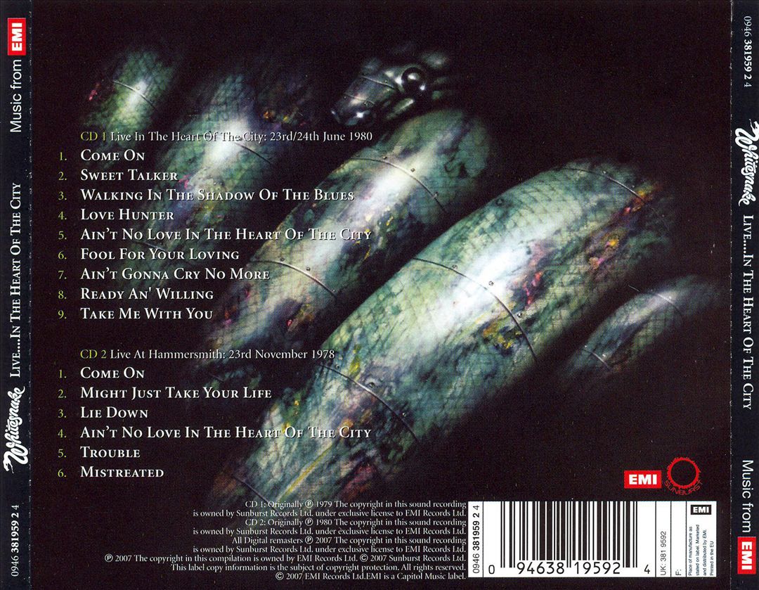 Live.... In the Heart of the City/Live at Hammersmith [Bonus Disc] cover art