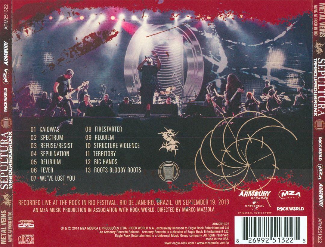 Metal Veins: Alive at Rock in Rio cover art
