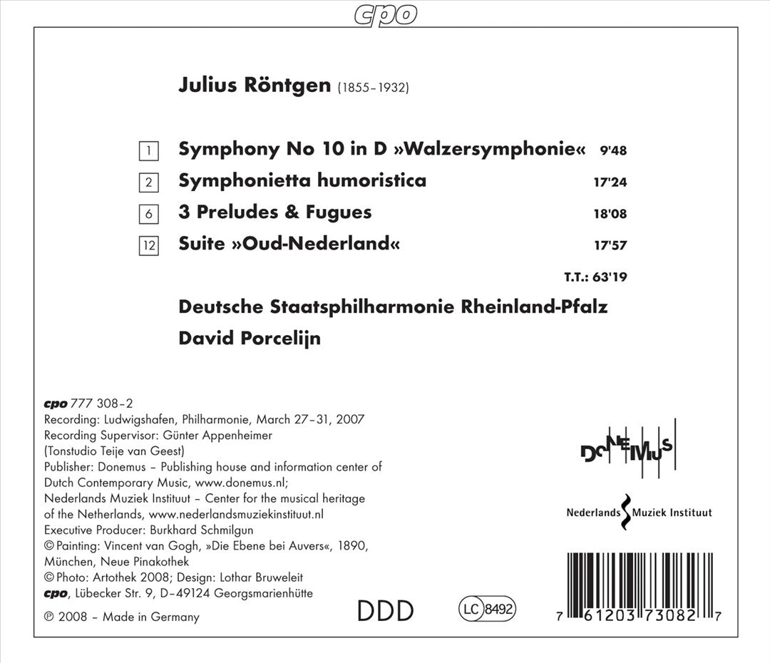 Julius Röntgen: Symphonietta humoristica cover art