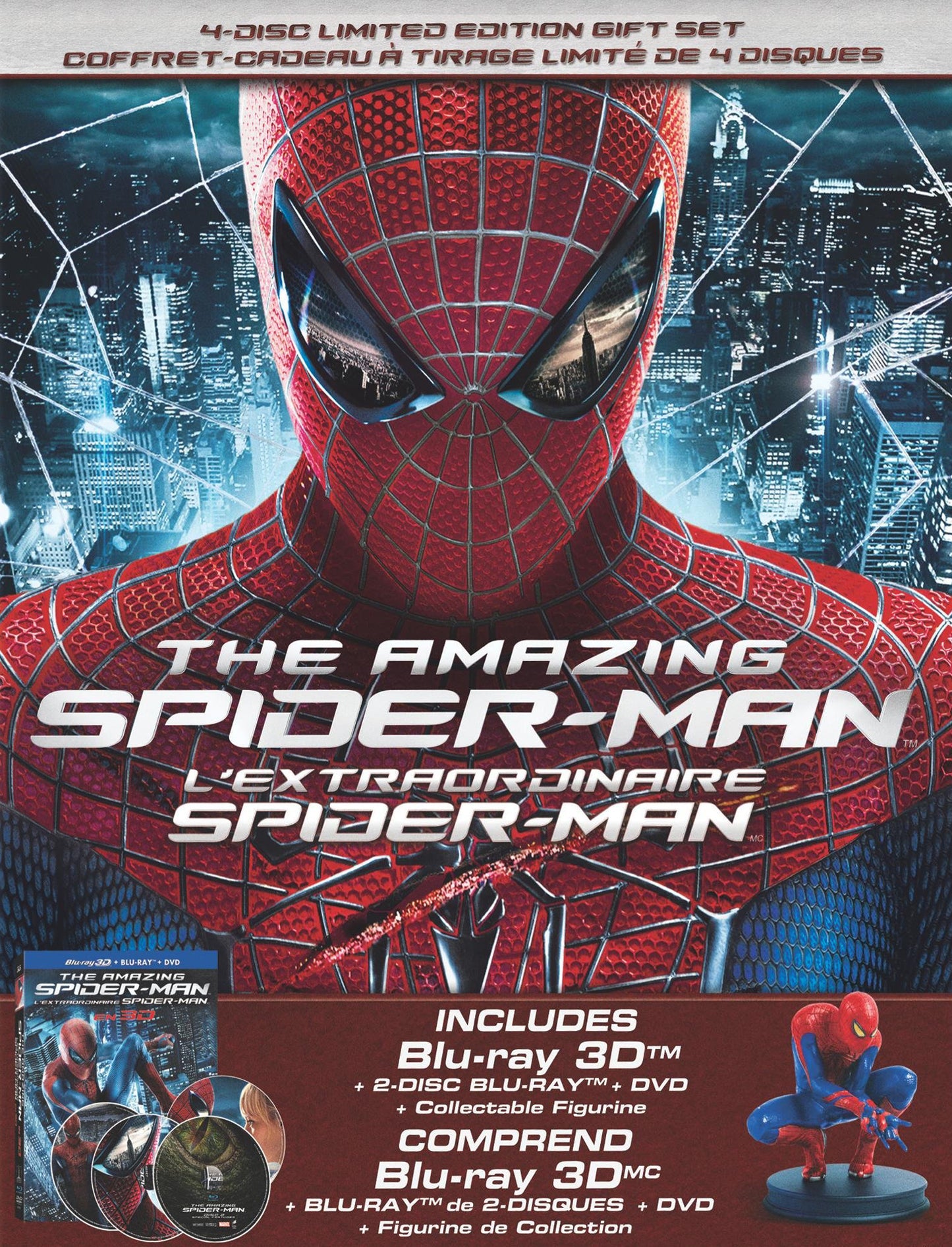 Amazing Spider-Man [Bilingual] [Giftset] [3D] [Blu-ray/DVD] cover art